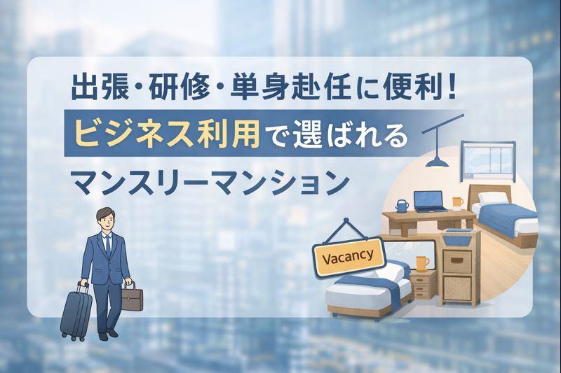 出張・研修・単身赴任の悩みを軽くする住まい選び